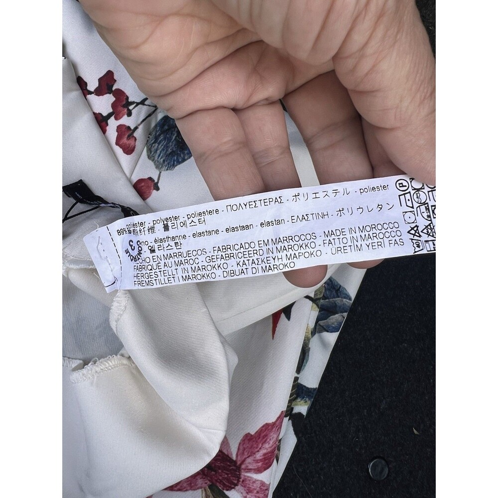 NWT ZARA Floral Printed Front Pleat Midi Skirt Size XLarge - Picture 7 of 10